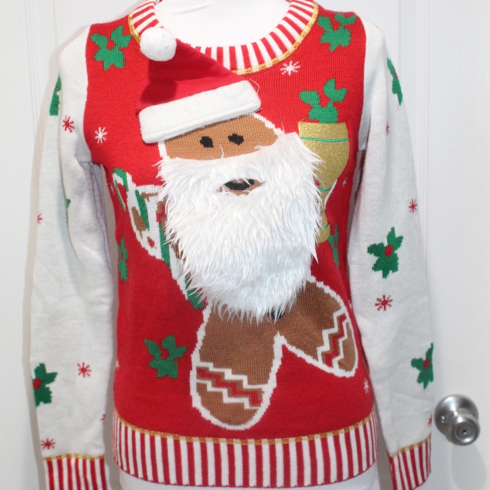 Tipsy Elves Red and White Christmas Sweater